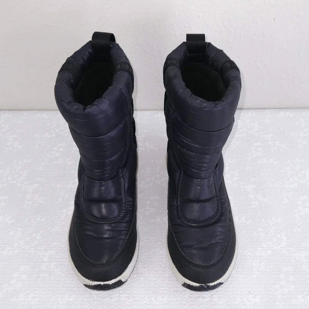 SOREL Out 'N About Puffy Mid Boots Navy Blue US 8
